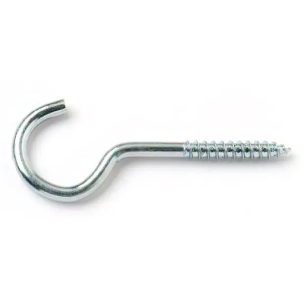 Best Screw Hooks BZP Steel 60mm - Pack of 3