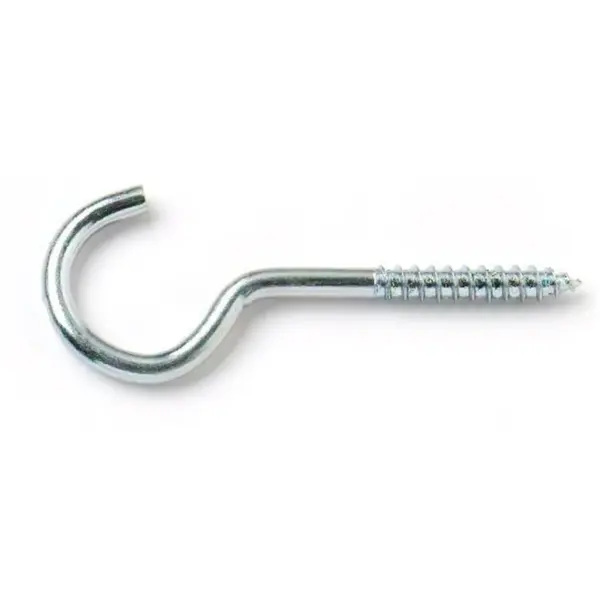 Best Screw Hooks BZP Steel 80mm - Pack of 2