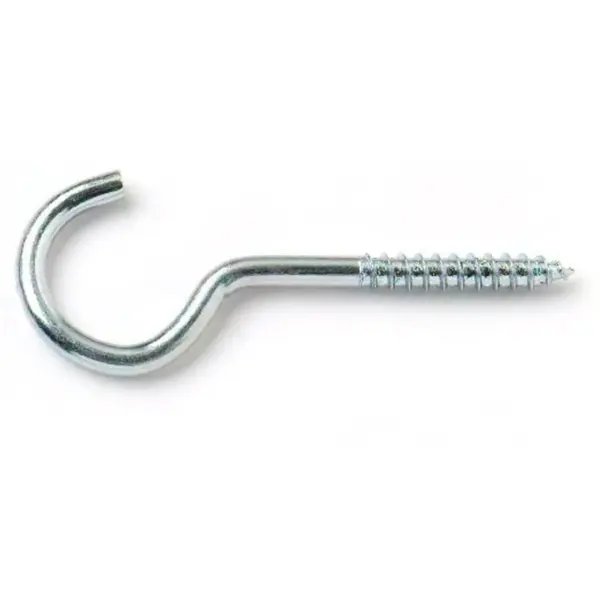 BLK0737 Best Screw Hooks BZP Steel 100mm - Pack of 2