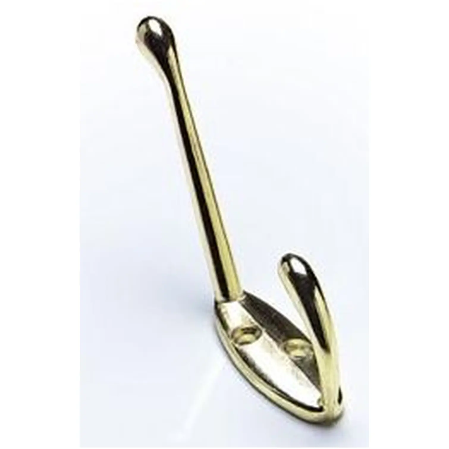 Hat & Coat Hooks Brassed 105mm - Pack of 2
