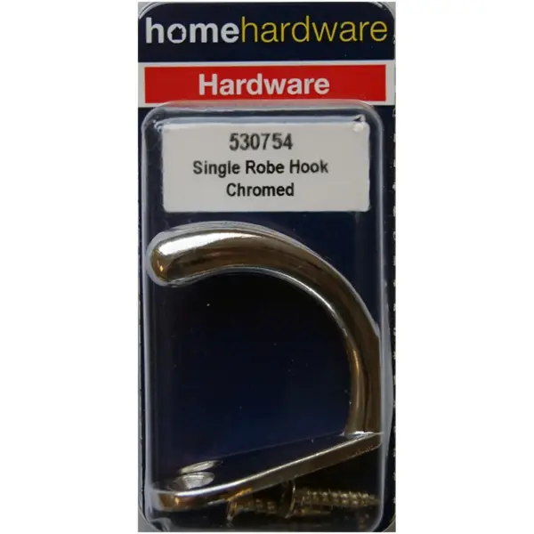 Home Hardware Single Robe Hook Chromed