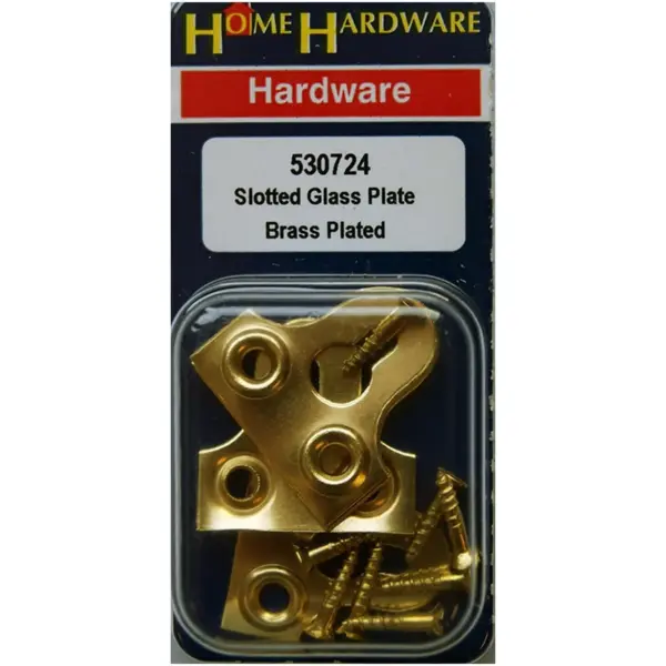 Home Hardware 25mm Glass Plate Slotted (1") EB