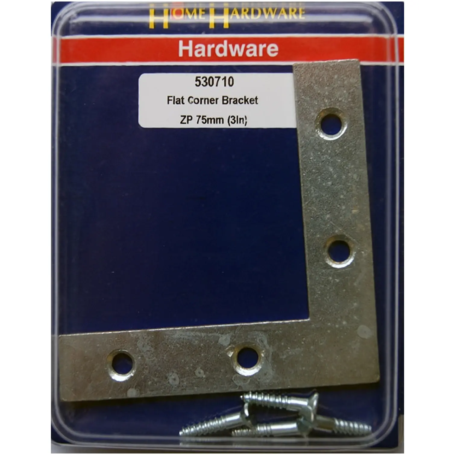 Home Hardware Corner Plates 75mm(3")  BZP