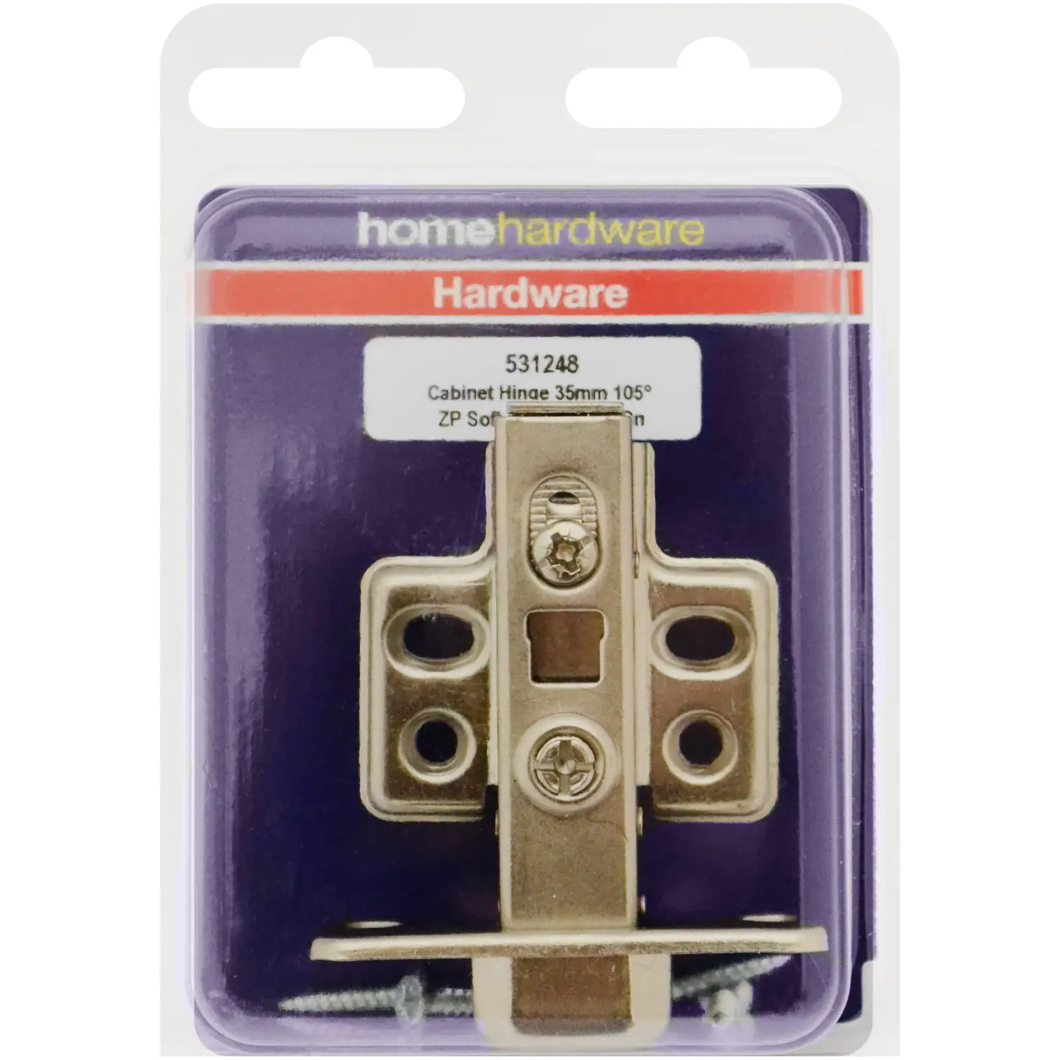 BLK0874 Soft Close Cabinet Hinge 35mm 110ø ZP - Slide-On