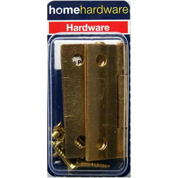 Home Hardware 50mm Butt Hinge (2")Brass Plated