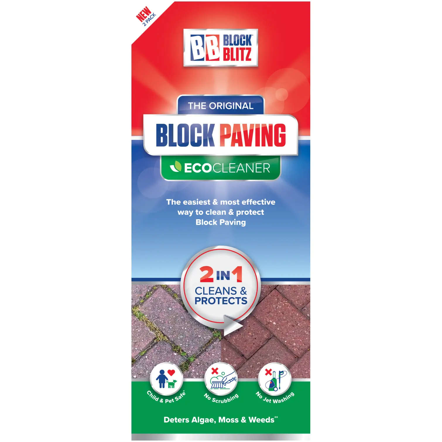 BLO0003 Block Blitz Block Paving Cleaner Pack of 2
