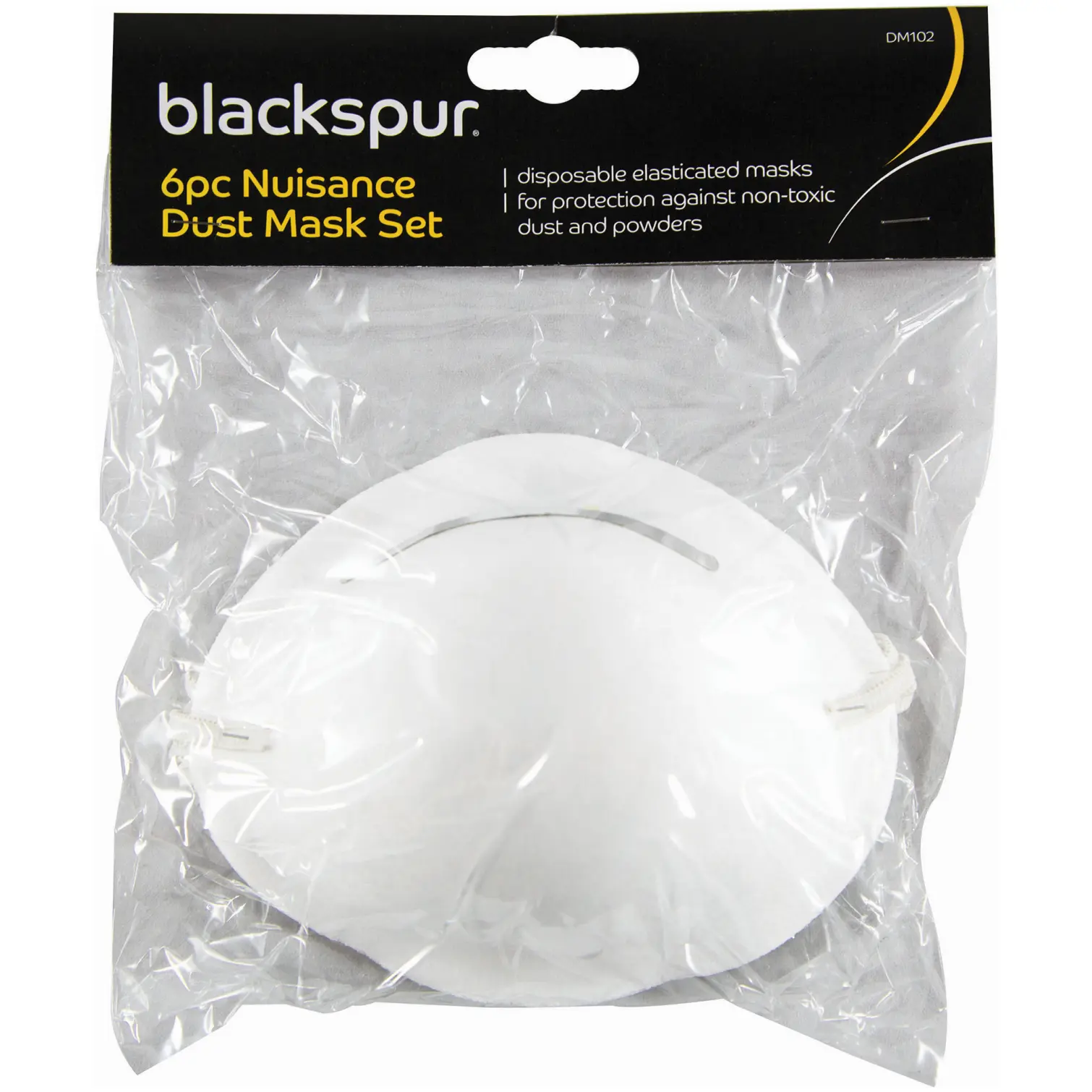 BLS0044 Blackspur 6pce Nuisance Dust Mask Set