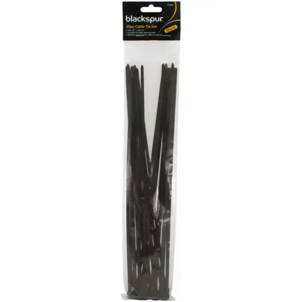 Blackspur Cable Ties 4.8 X 380mm(30pcs)