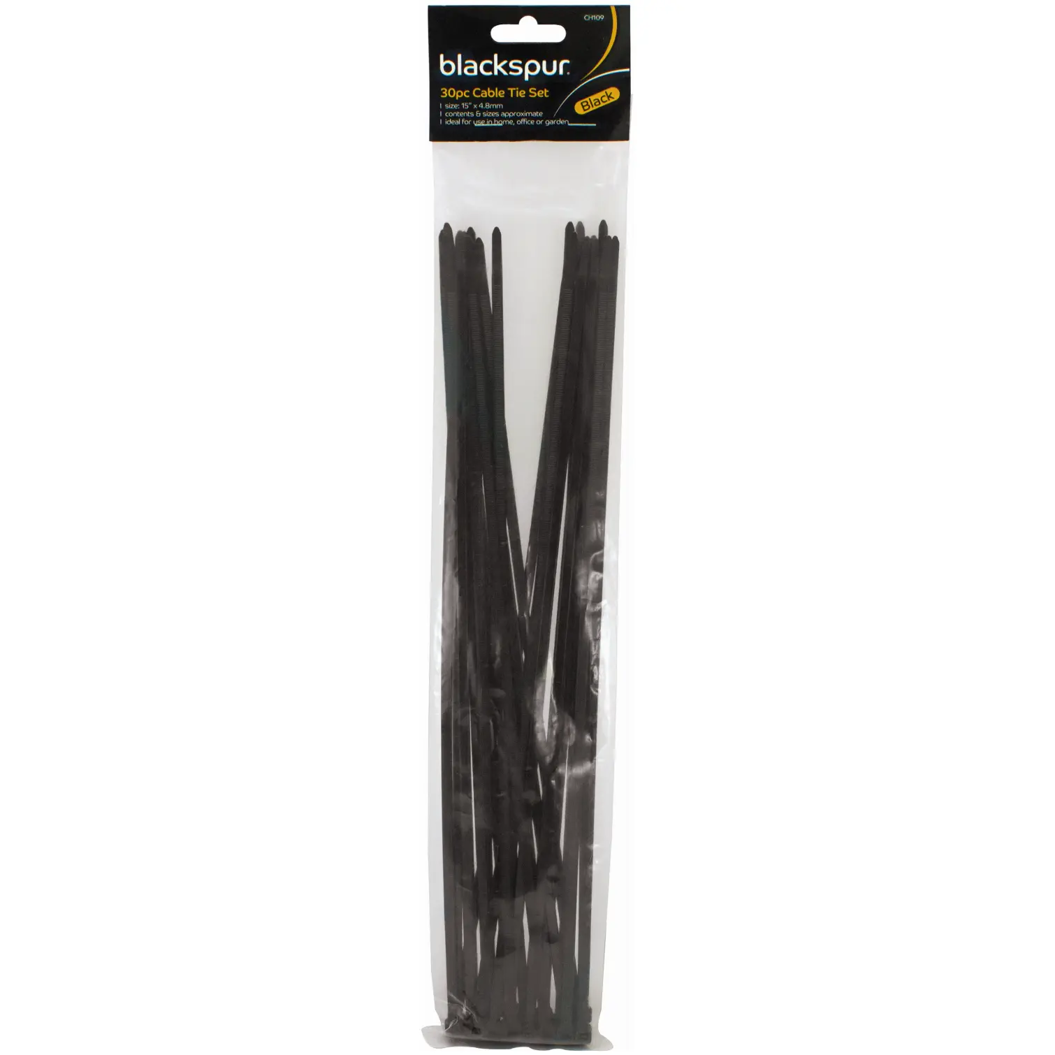BLS0126 Blackspur Cable Ties 4.8 X 380mm(30pcs)