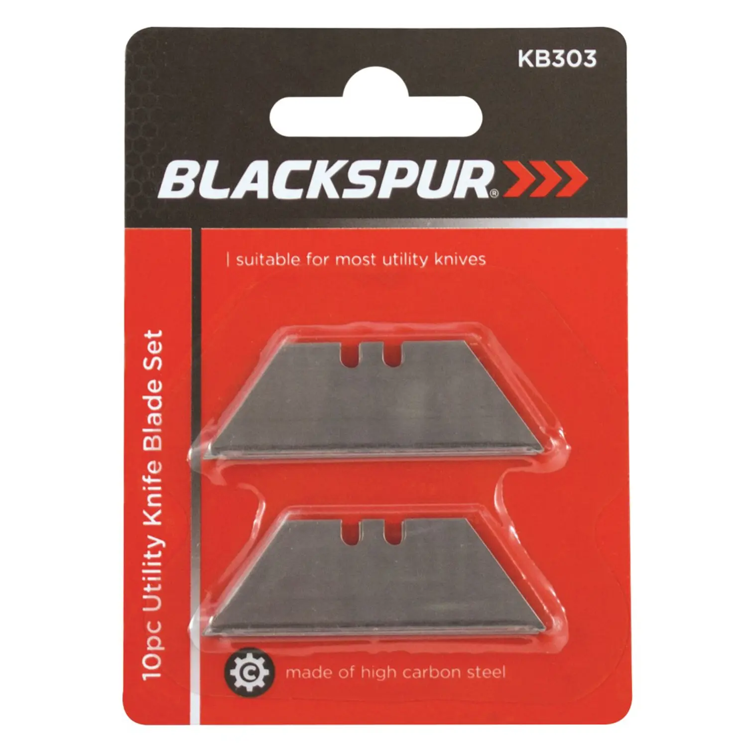 BLS0143 Blackspur Utility Knife Replacement Blades 10 Piece Set