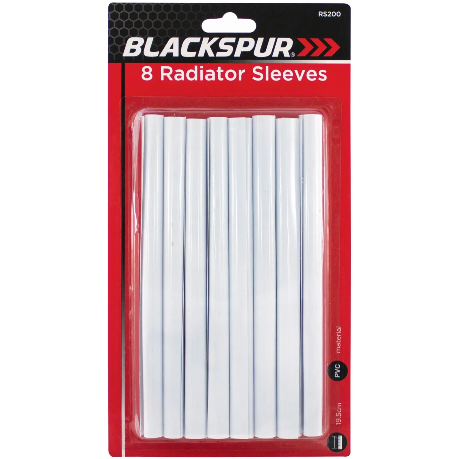 BLS0454 Blackspur Radsnaps Pipe Covers Card of 8