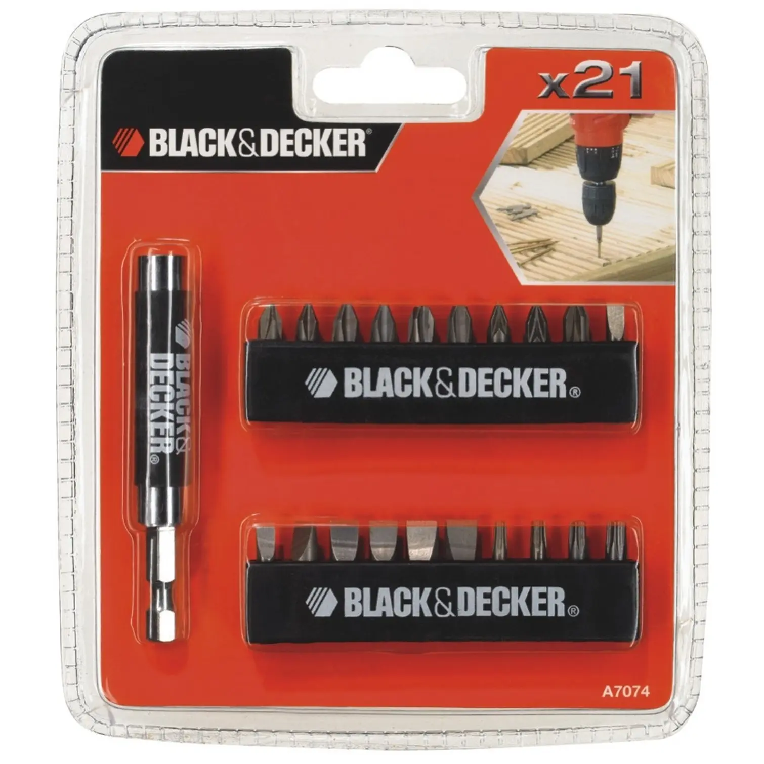 Black+Decker 21 Piece Screwdriver Accessory Set