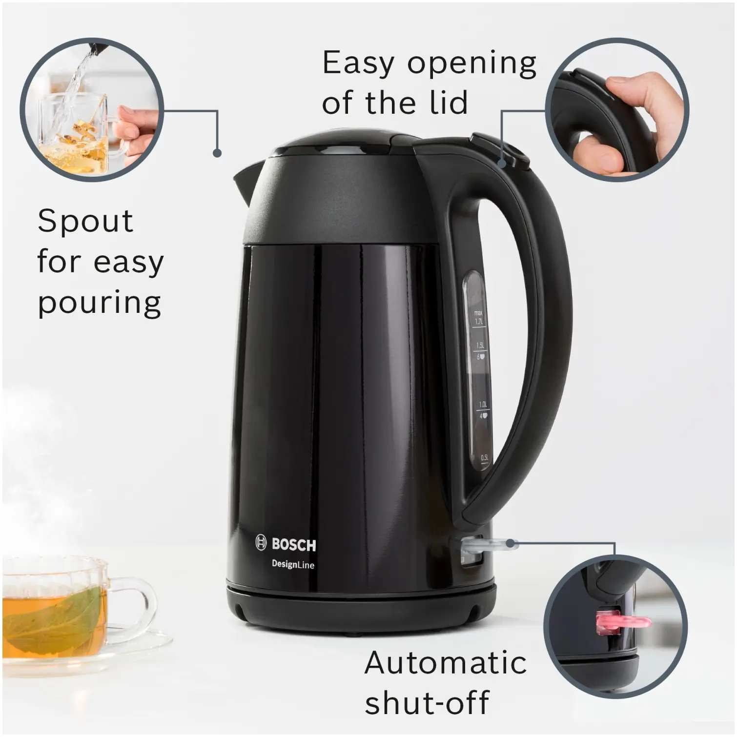 Bosch Jug Kettle Black