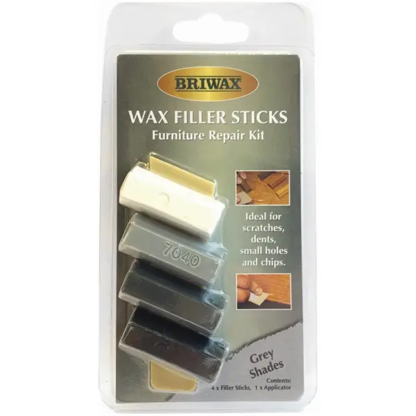 Briwax Wax Filler Strips Grey