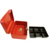 Cathedral Cash Box Red Width 152mm x Depth 115mm x Height 80mm