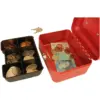 Cathedral Cash Box Red Width 152mm x Depth 115mm x Height 80mm
