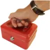 Cathedral Cash Box Red Width 152mm x Depth 115mm x Height 80mm