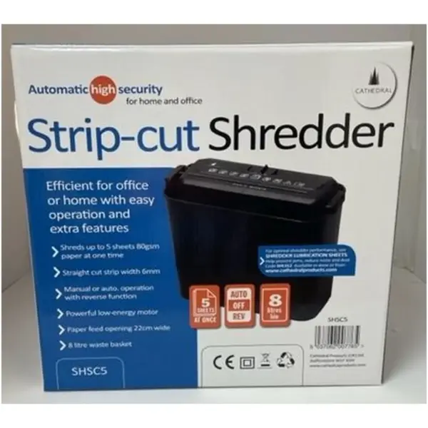 CDL0020 Cathedral Paper Shredder Strip Cut