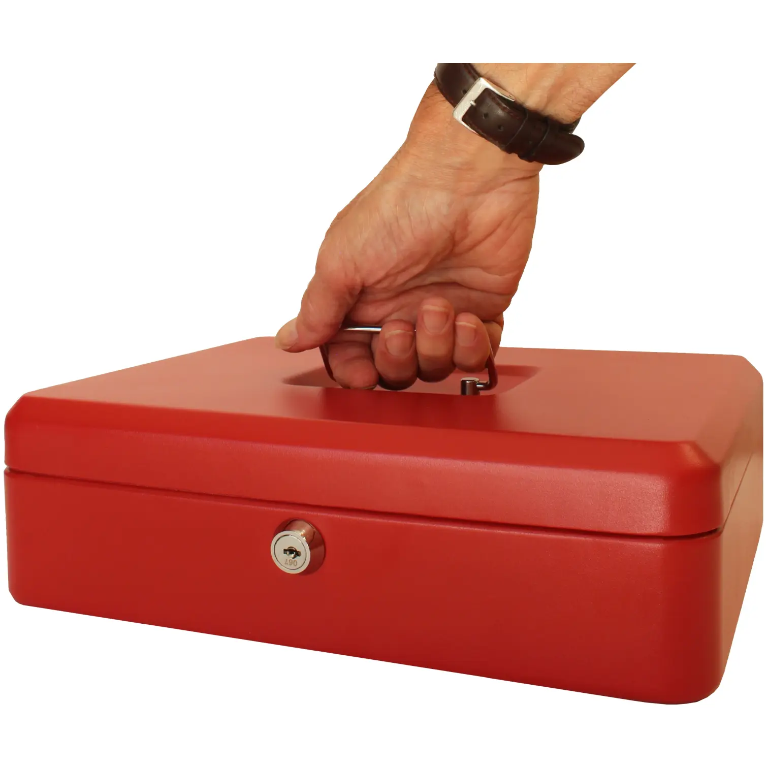 Cathedral Cash Box Red W:152mm xD:115mmH:80mm