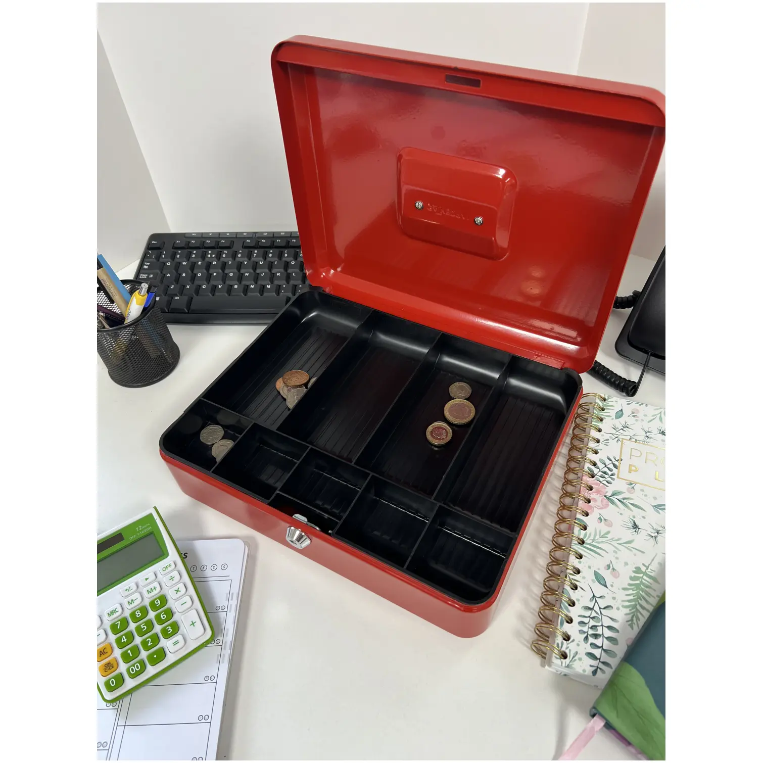 Cathedral Cash Box Red W:152mm xD:115mmH:80mm