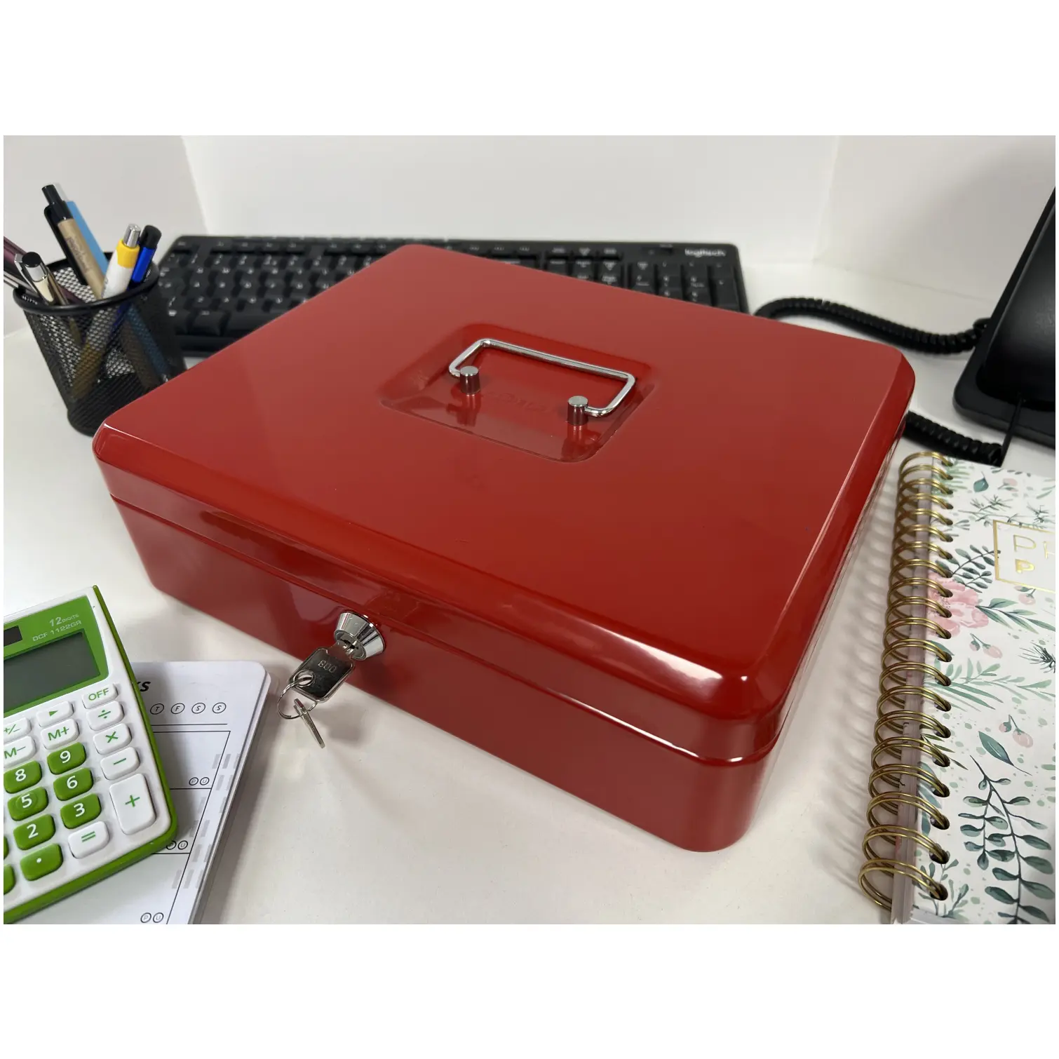 Cathedral Cash Box Red W:152mm xD:115mmH:80mm