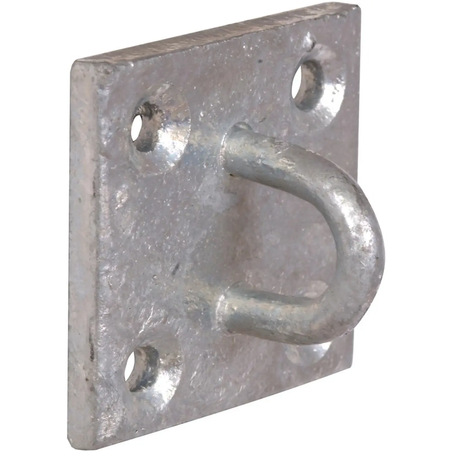 HDG Staple on Plate 50x50mm