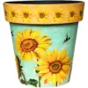 Creekwood Zest Garden Indoor Outdoor Pot Watercolour Sunflower 30cm