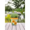 Creekwood Zest Garden Indoor Outdoor Pot Watercolour Sunflower 30cm