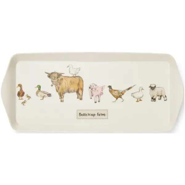 CLI0079 Cooksmart Buttercup Farm Bamboo Small Tray