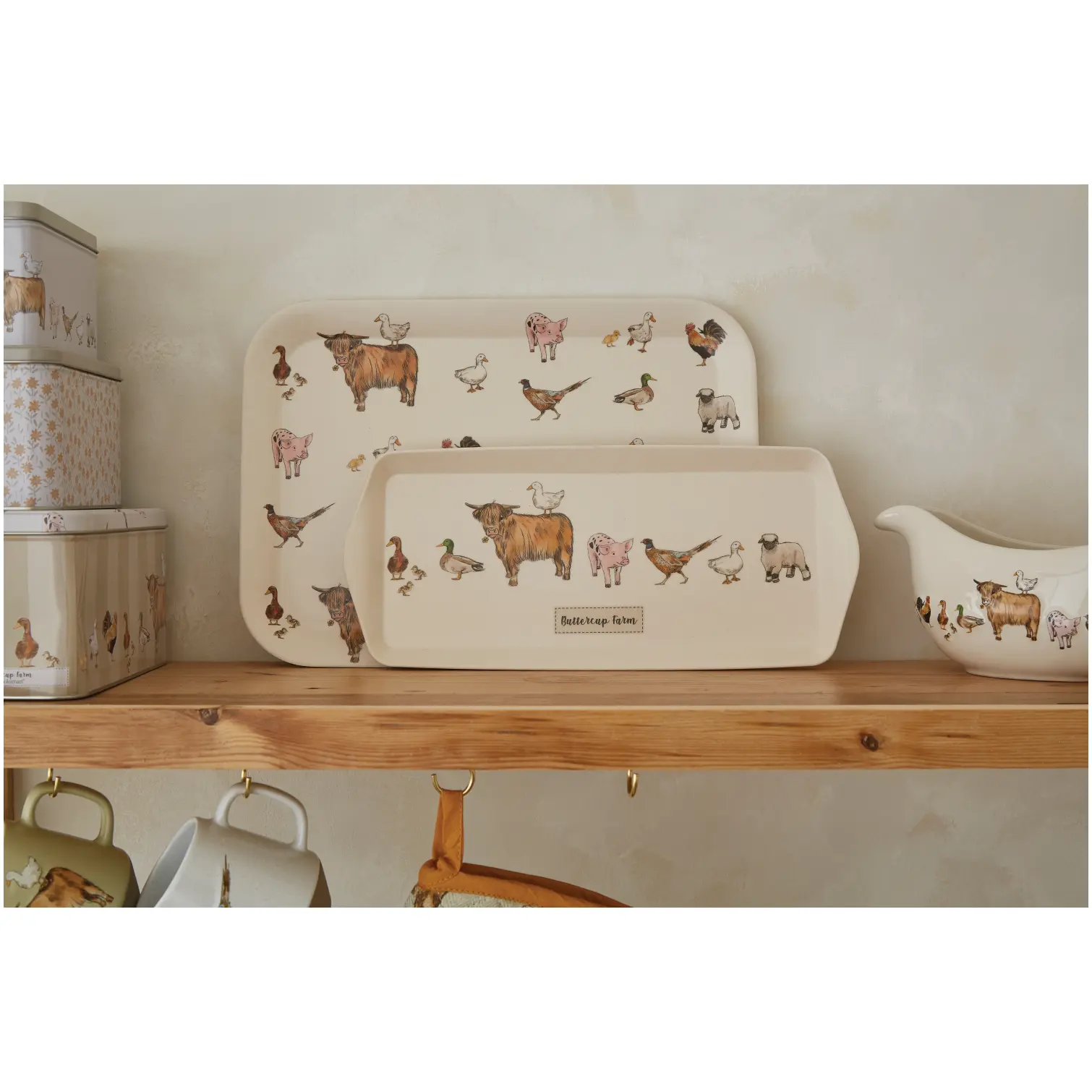 Cooksmart Buttercup Farm Bamboo Small Tray