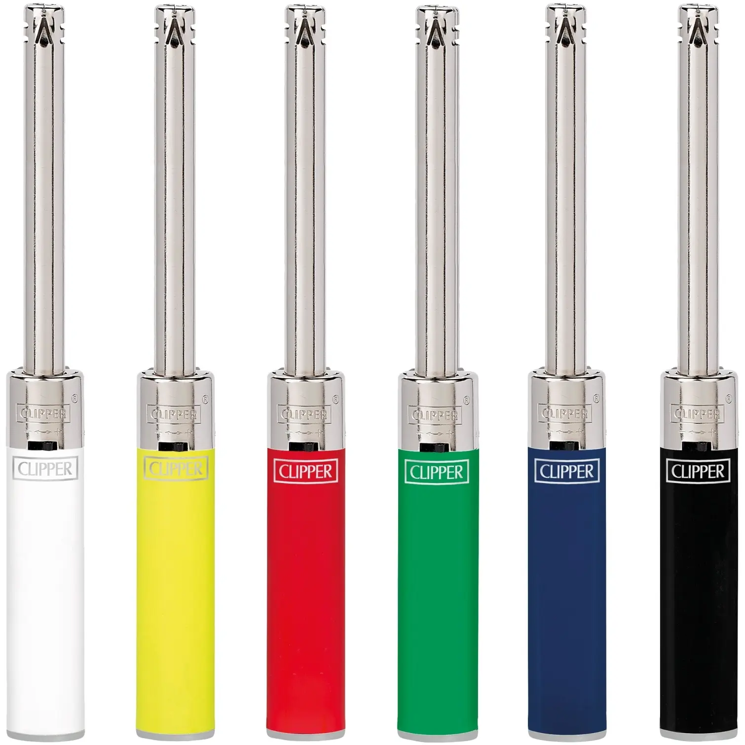 CLP0028_3 Clipper Tube Plus Gas Lighter Assorted Colours