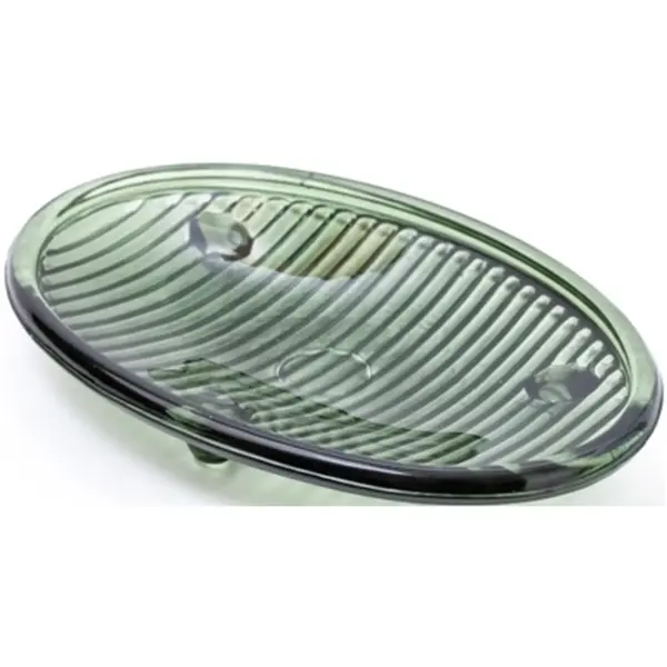Glass Soap Dish Green