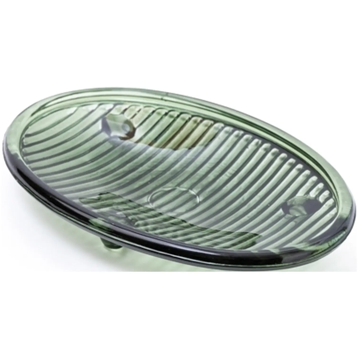 CLT0052 Glass Soap Dish Green
