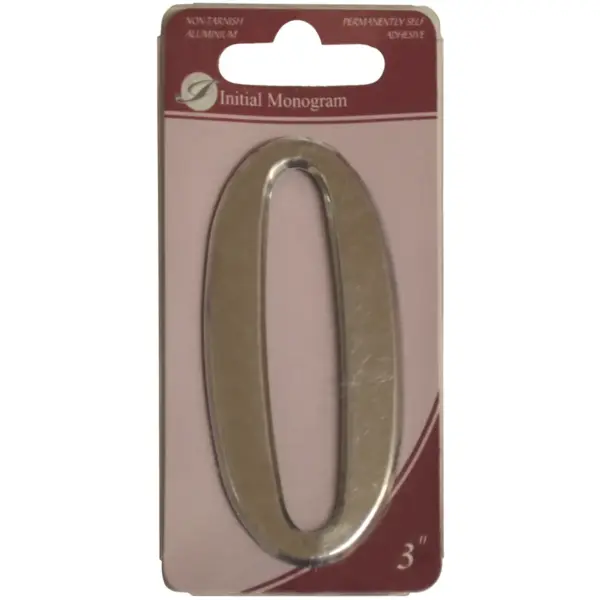 Aluminium 75mm (3") Numeral No.0
