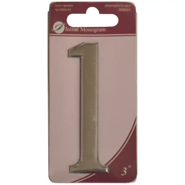 Aluminium 75mm(3") Numeral No.1