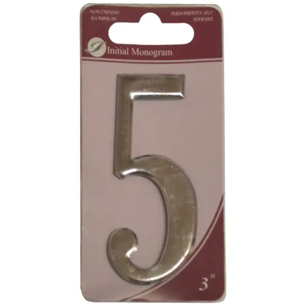 Aluminium 75mm(3") Numeral No.5