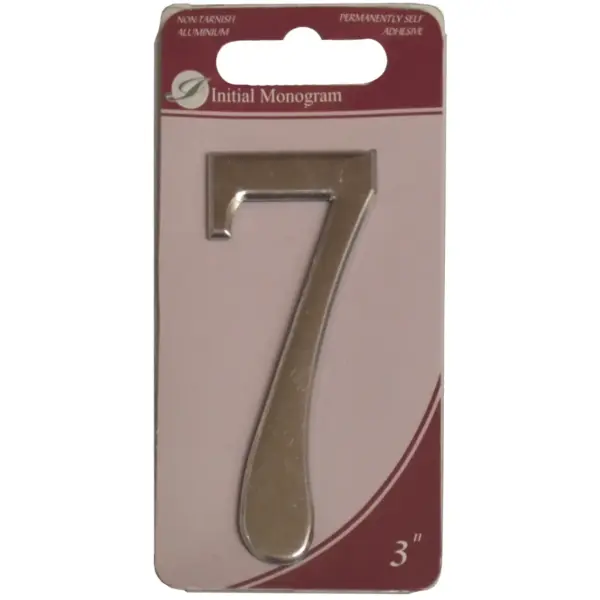 Aluminium 75mm(3") Numeral No.7