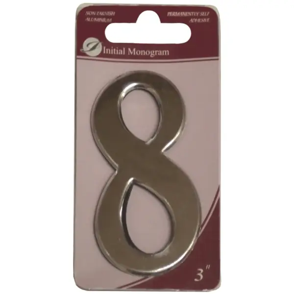 Aluminium 75mm(3") Numeral No.8