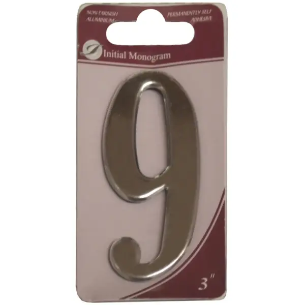 Aluminium 75mm(3") Numeral No.9