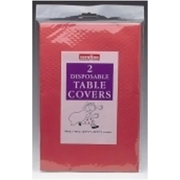 Caroline Red Table Covers Pk of 2