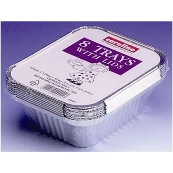Caroline 16oz Foil Tray with Lids 10Pk