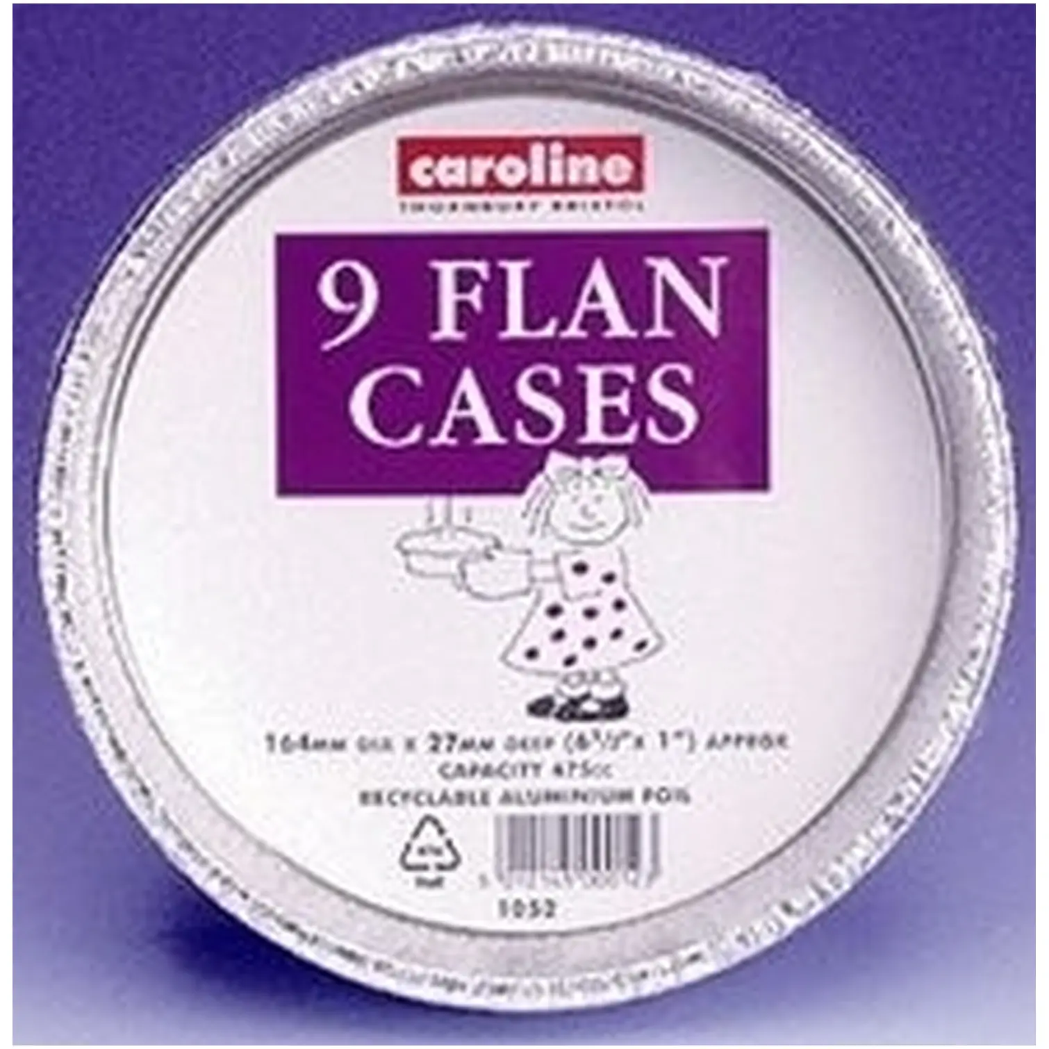Caroline 15cm(6") Foil Flan Case Pk of 9