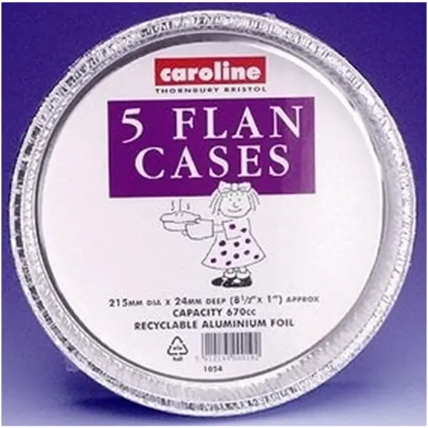 Caroline 21.5cm (8.5") Foil Flan Case Pk of 6