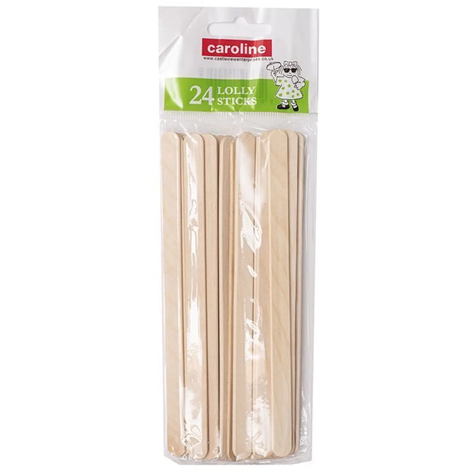 Caroline 15cm Lollysticks 24Pk