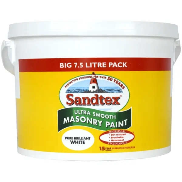 Sandtex Smooth Masonry Paint 7.5Ltr PBW