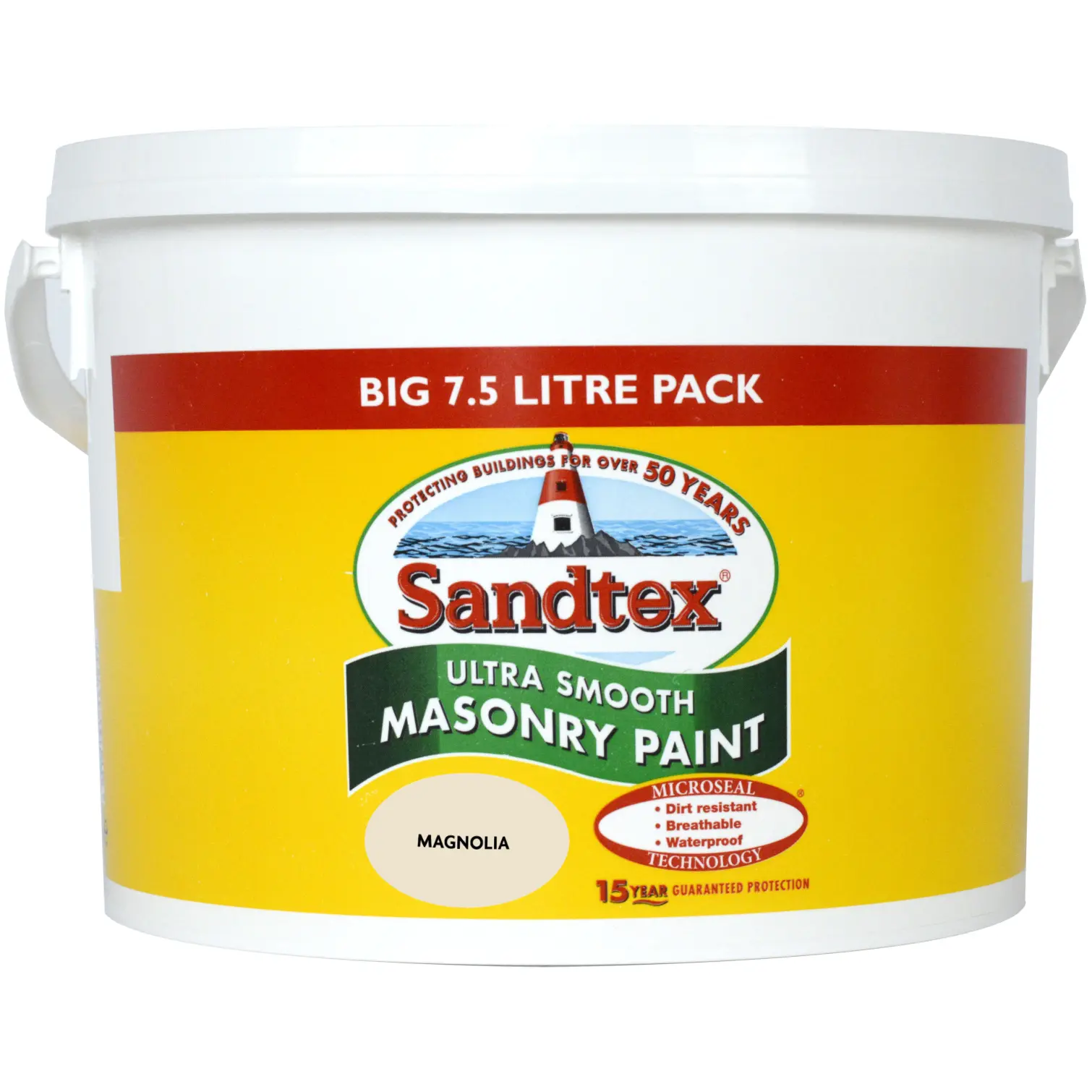 CRW0009 Sandtex Magnolia Sm Masonry Paint 7.5Ltr