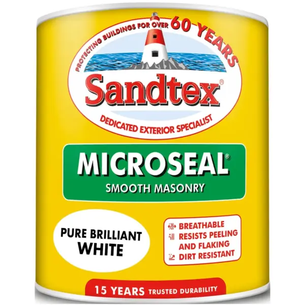 CRW0018 Sandtex Masonry Paint White 1 Litre