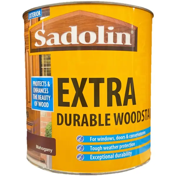 Sadolin Extra Woodstain 1ltr Mahogany