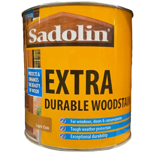 Sadolin Extra Woodstain1ltr Light Oak