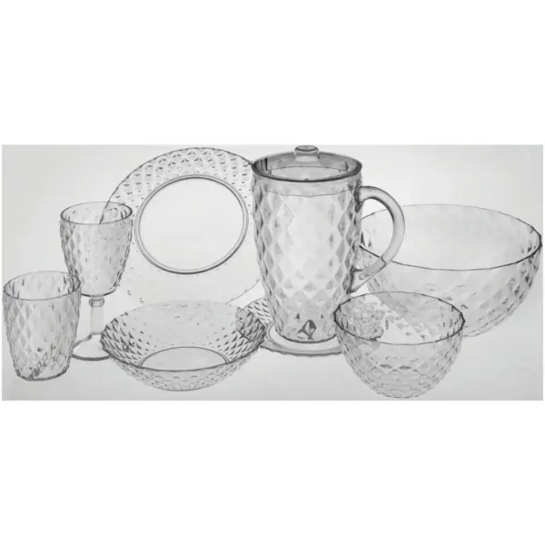CSA0076 Casa & Casa Capri Soup Plate Clear 20cm